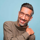 Mad in Italy metal men frame black and gold color Cotto