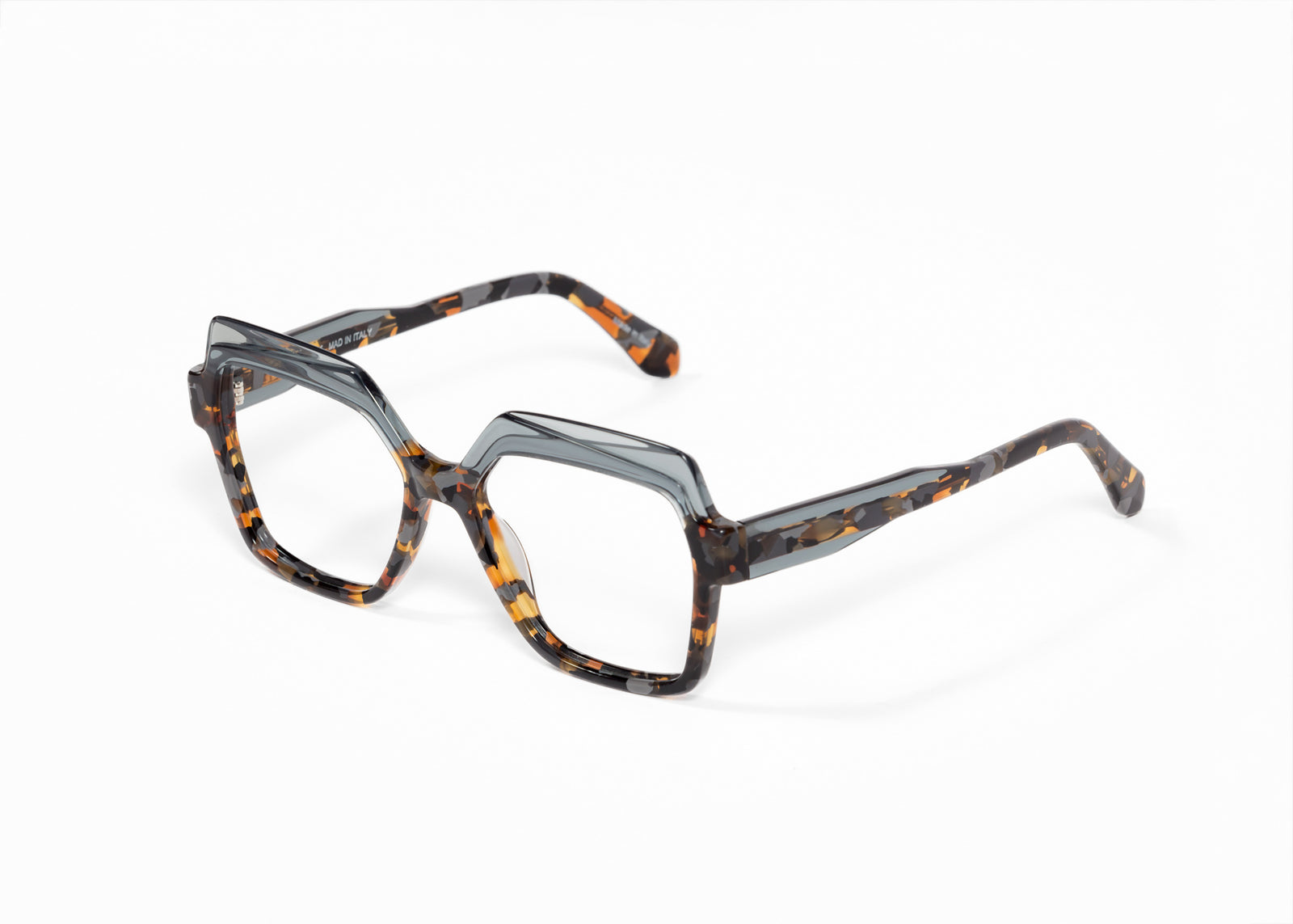 Mad in Italy MMXX C02 Cat Eye Eyeglasses Frames Purple Green 52-18-140 Hand Made Melanie Cat Eye Light Purple Glasses for Women | Eyebuydirect main image 2